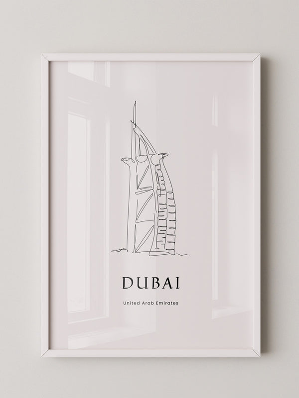 Burj Al Arab Strichzeichnung