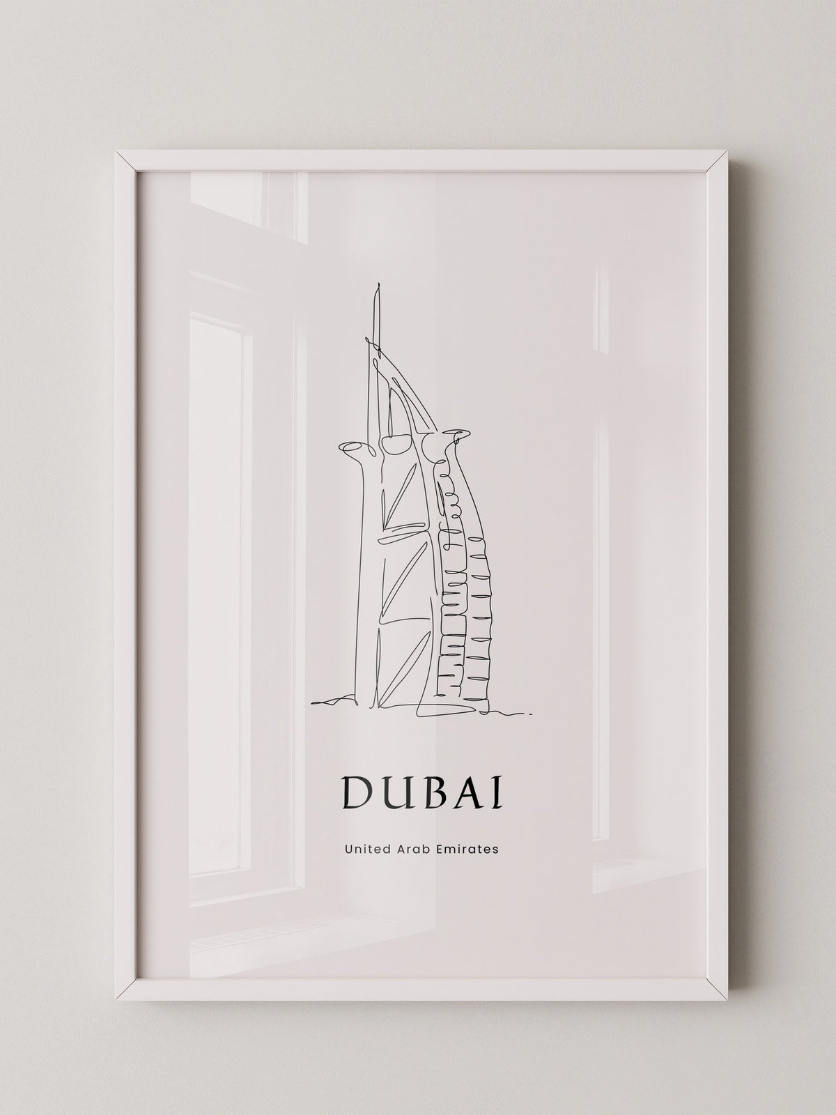 Burj Al Arab Strichzeichnung