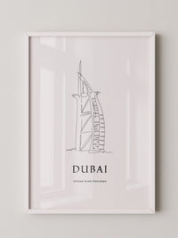 Burj Al Arab Strichzeichnung