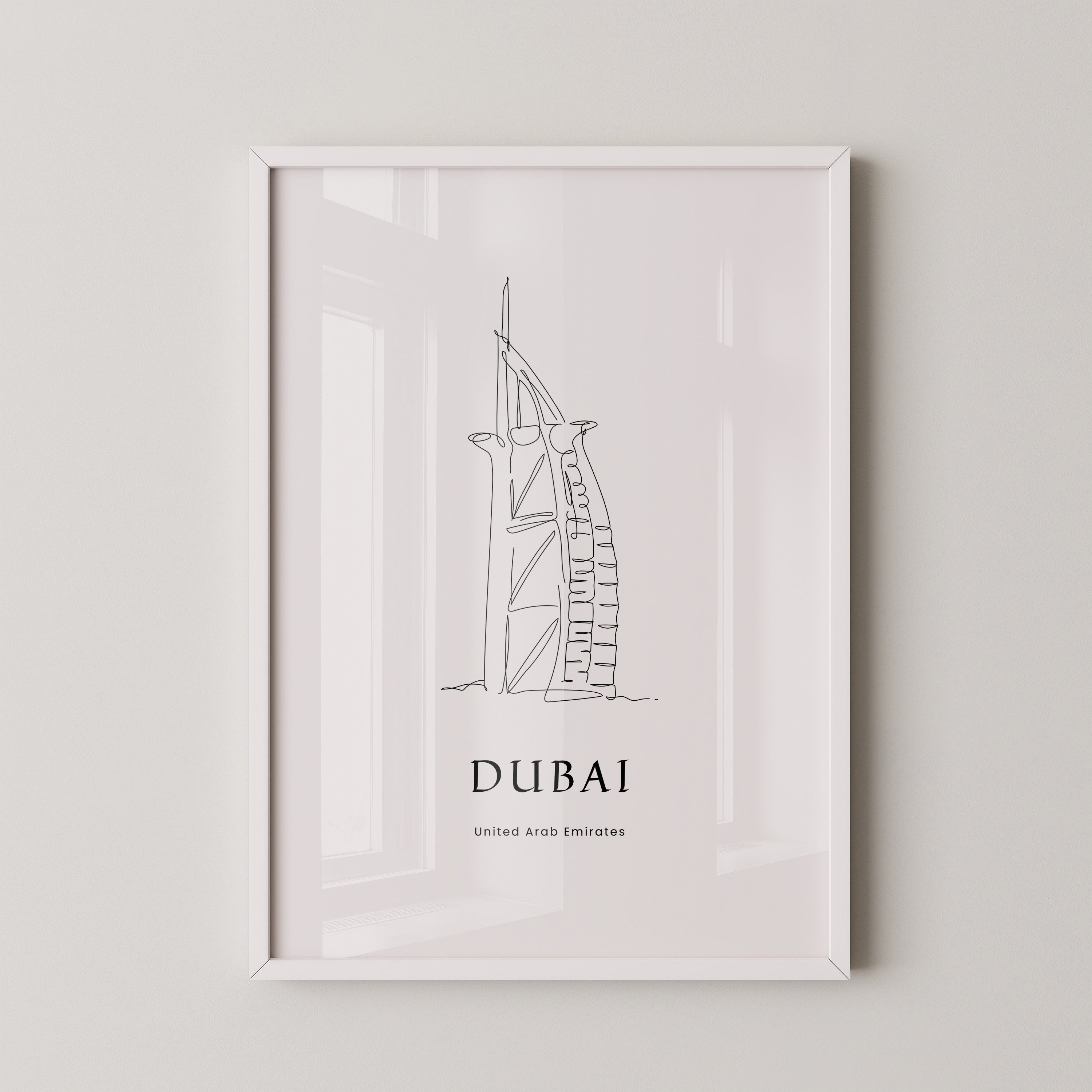 Burj Al Arab Strichzeichnung