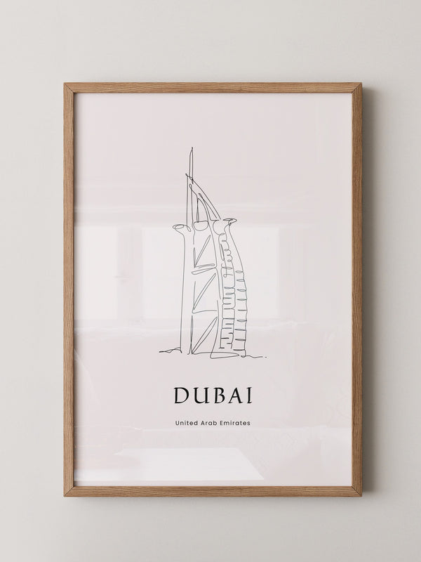 Burj Al Arab Strichzeichnung