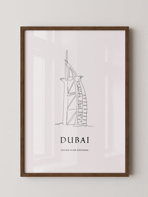 Burj Al Arab Strichzeichnung