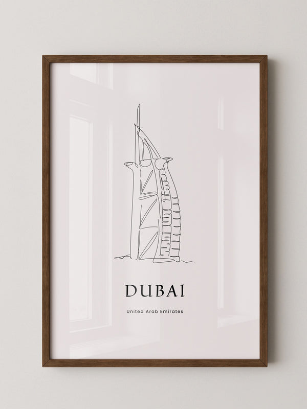Burj Al Arab Strichzeichnung
