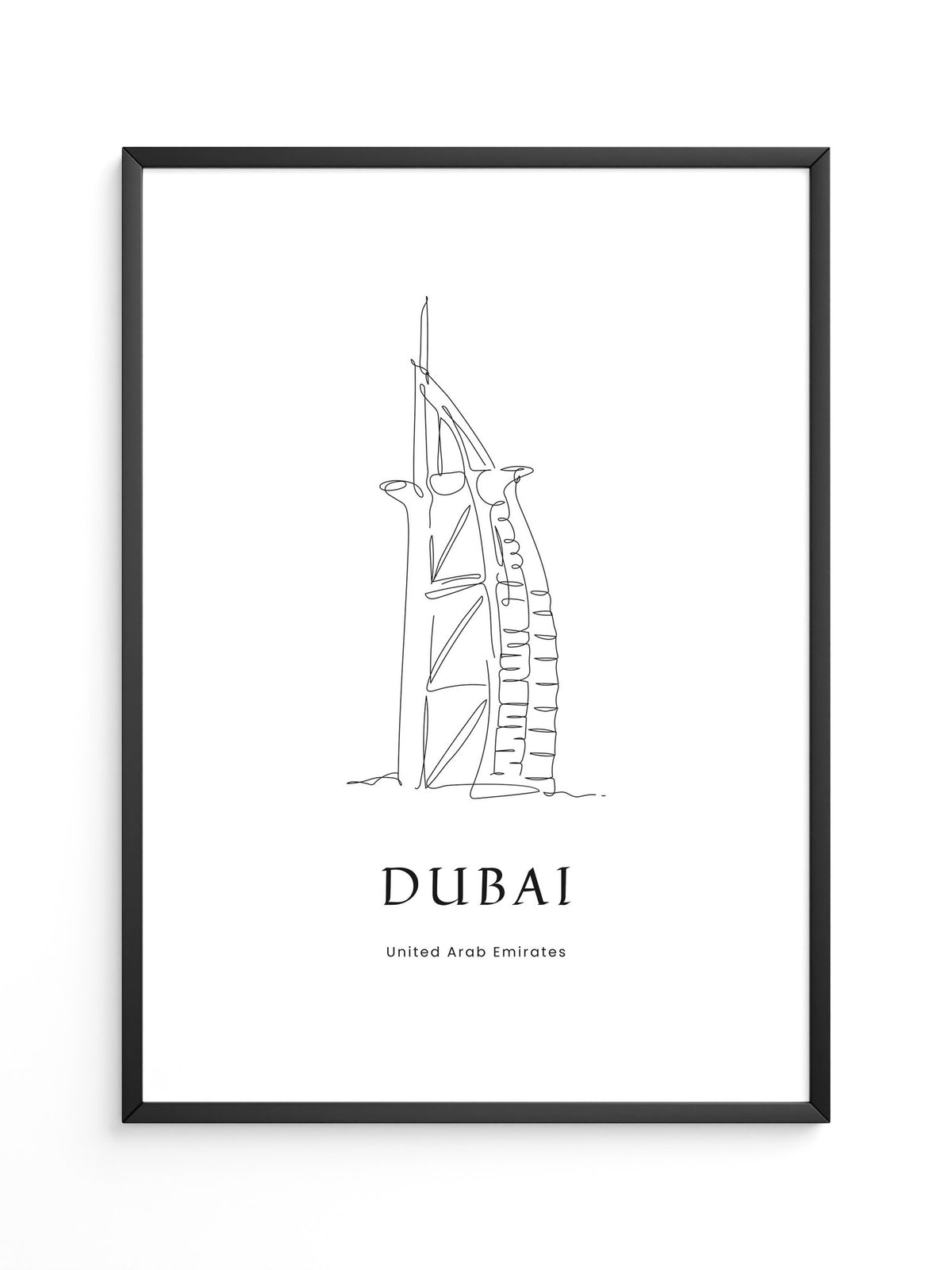 Burj Al Arab Strichzeichnung