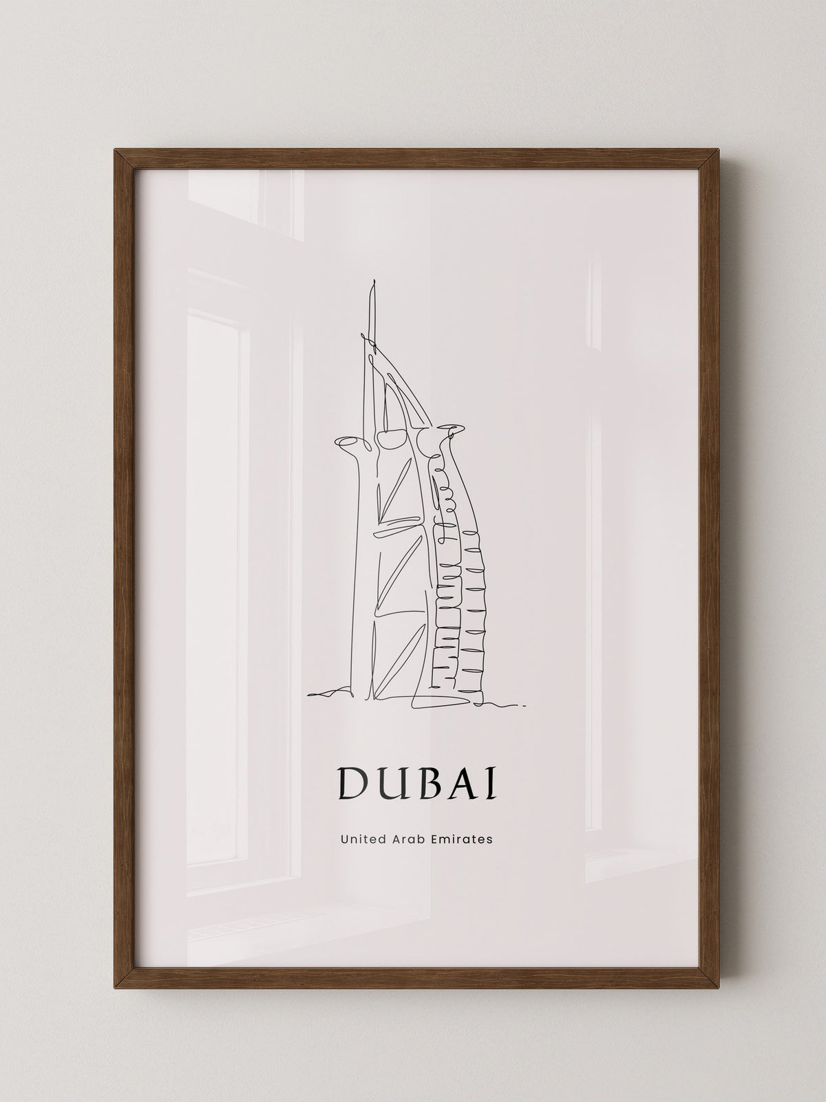 Burj Al Arab Strichzeichnung