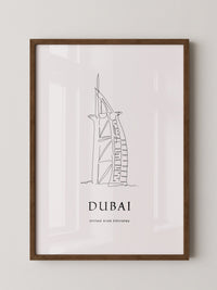 Burj Al Arab Strichzeichnung