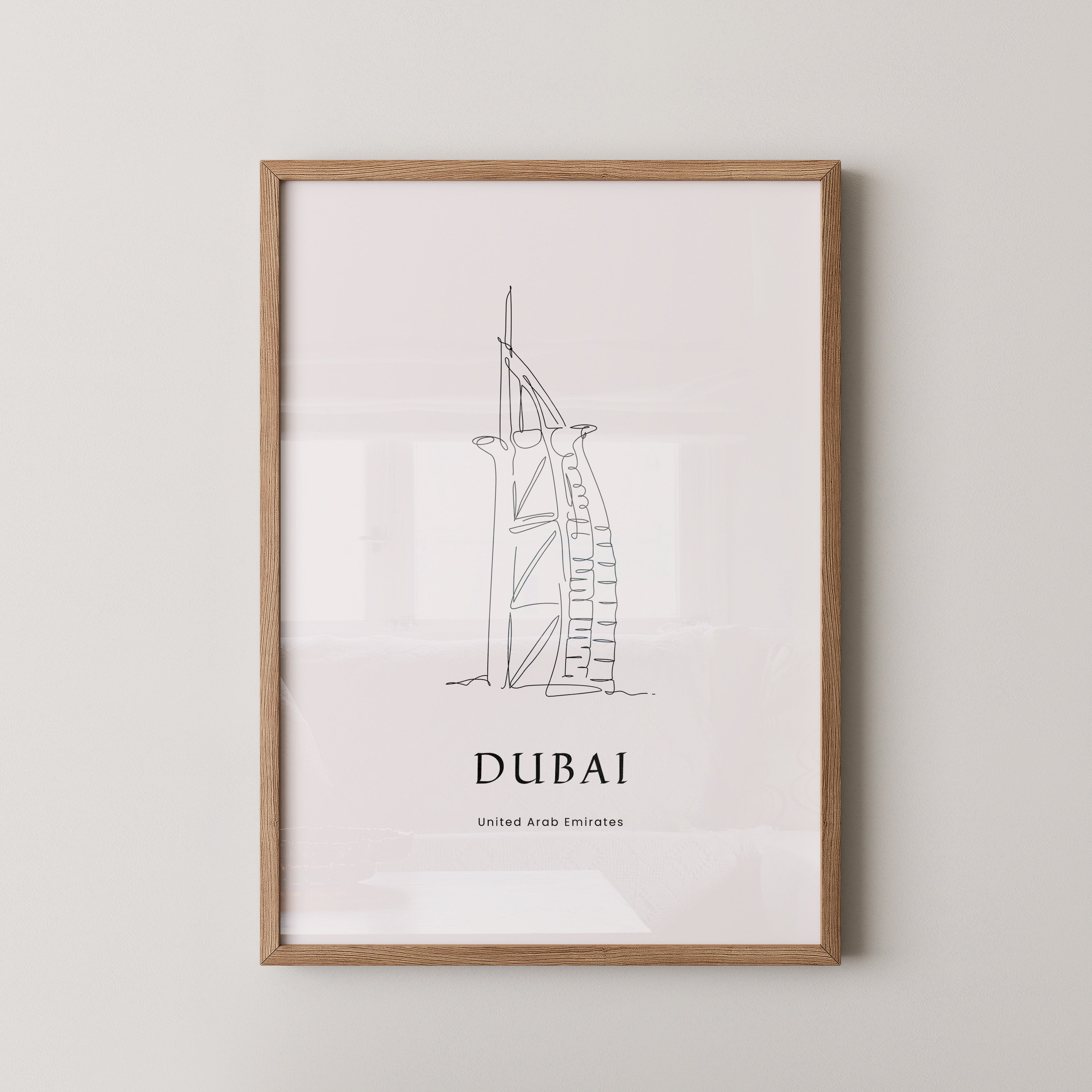 Burj Al Arab Strichzeichnung