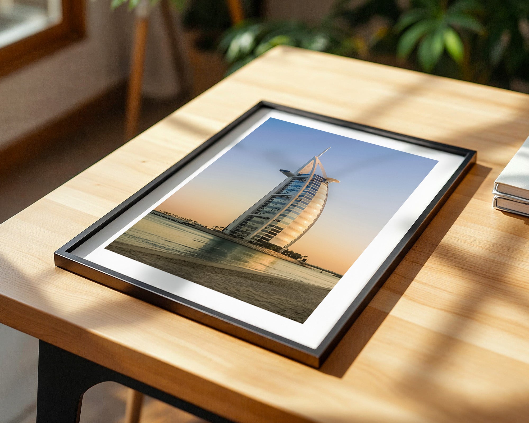 Segelgebäude vor Abendhimmel