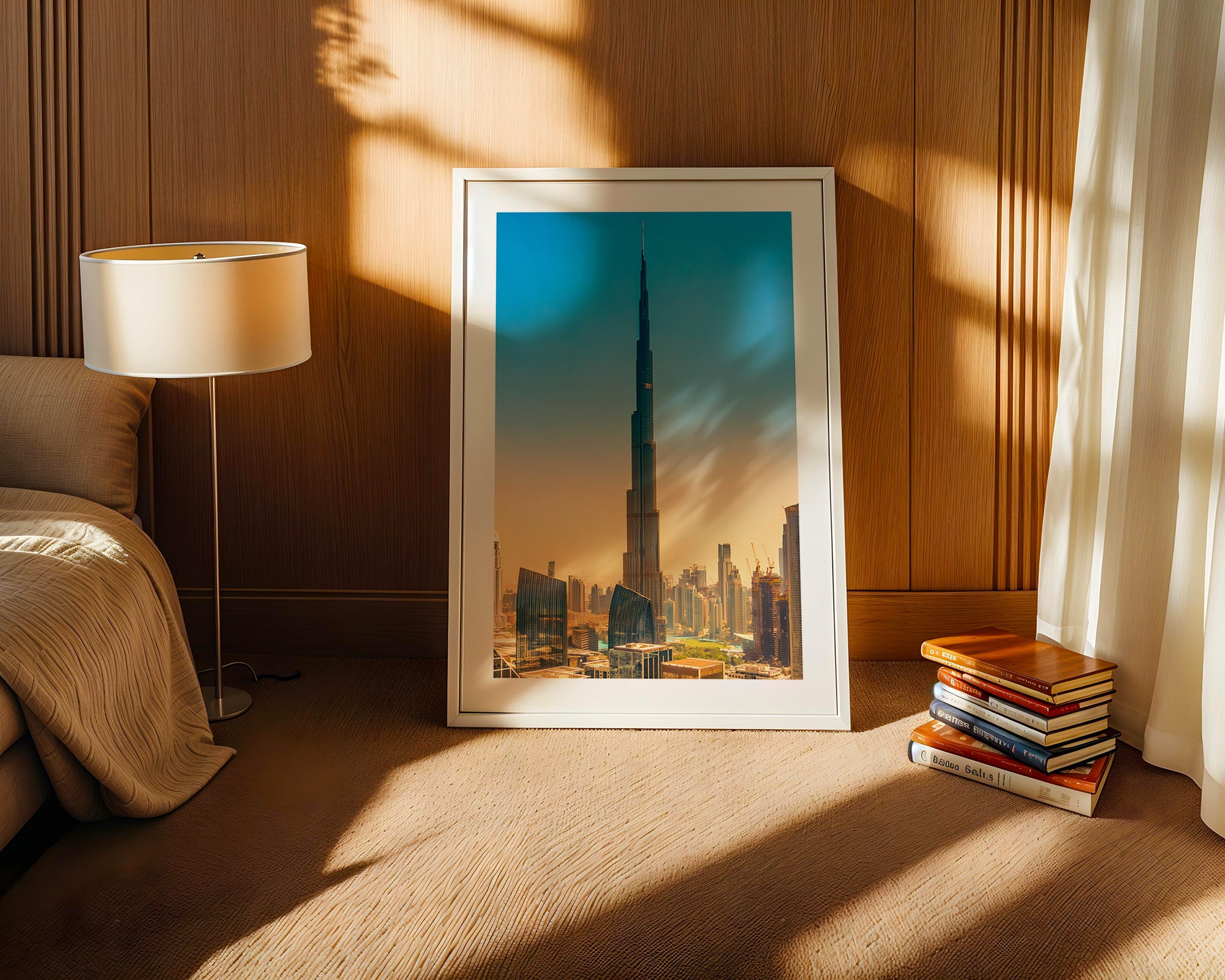Burj Khalifa Skyline Pastellfarben