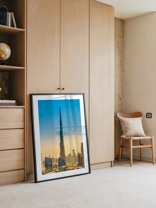 Burj Khalifa Skyline Pastellfarben