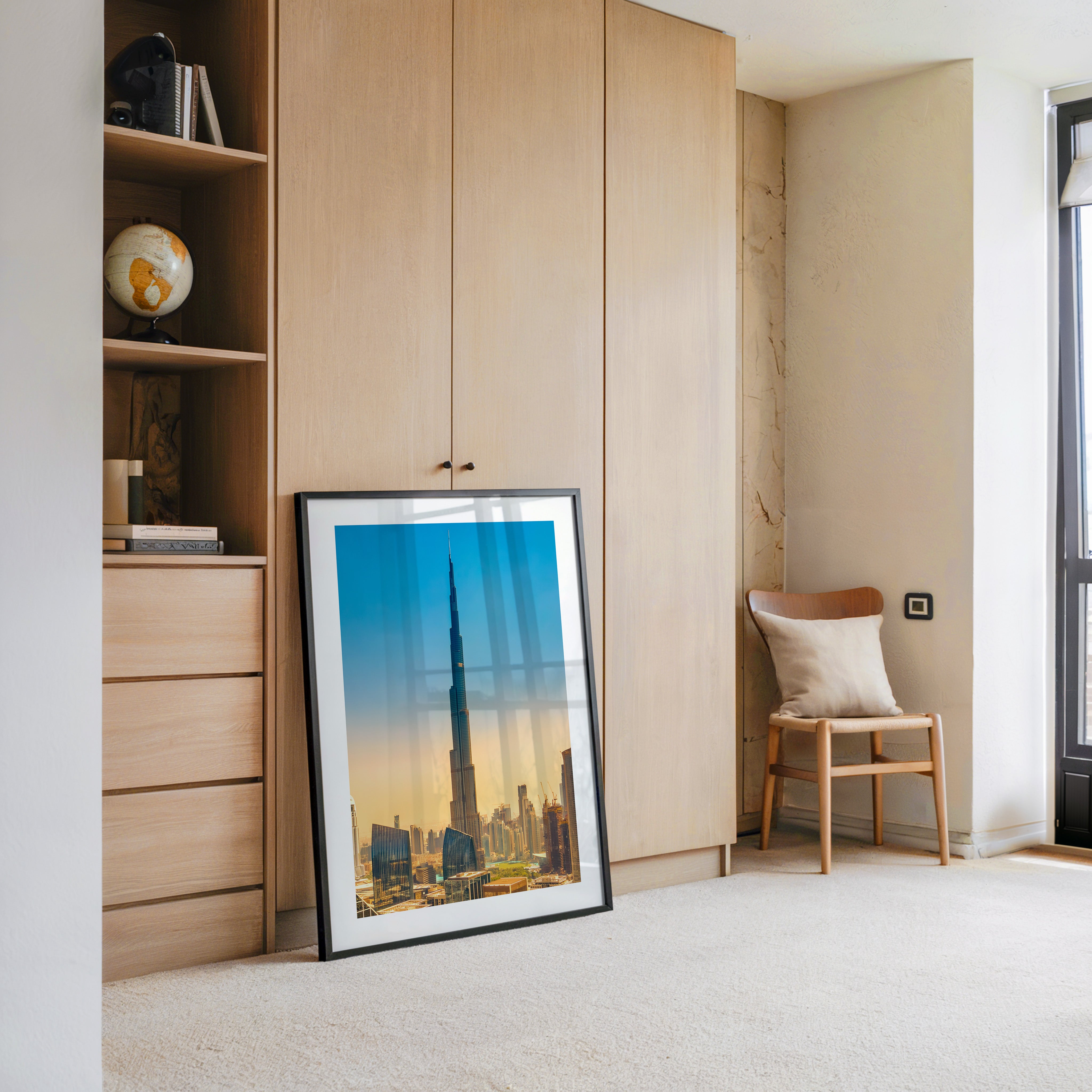 Burj Khalifa Skyline Pastellfarben