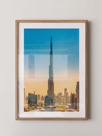 Burj Khalifa Skyline Pastellfarben
