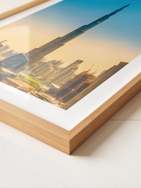 Burj Khalifa Skyline Pastellfarben