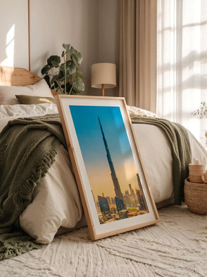 Burj Khalifa Skyline Pastellfarben