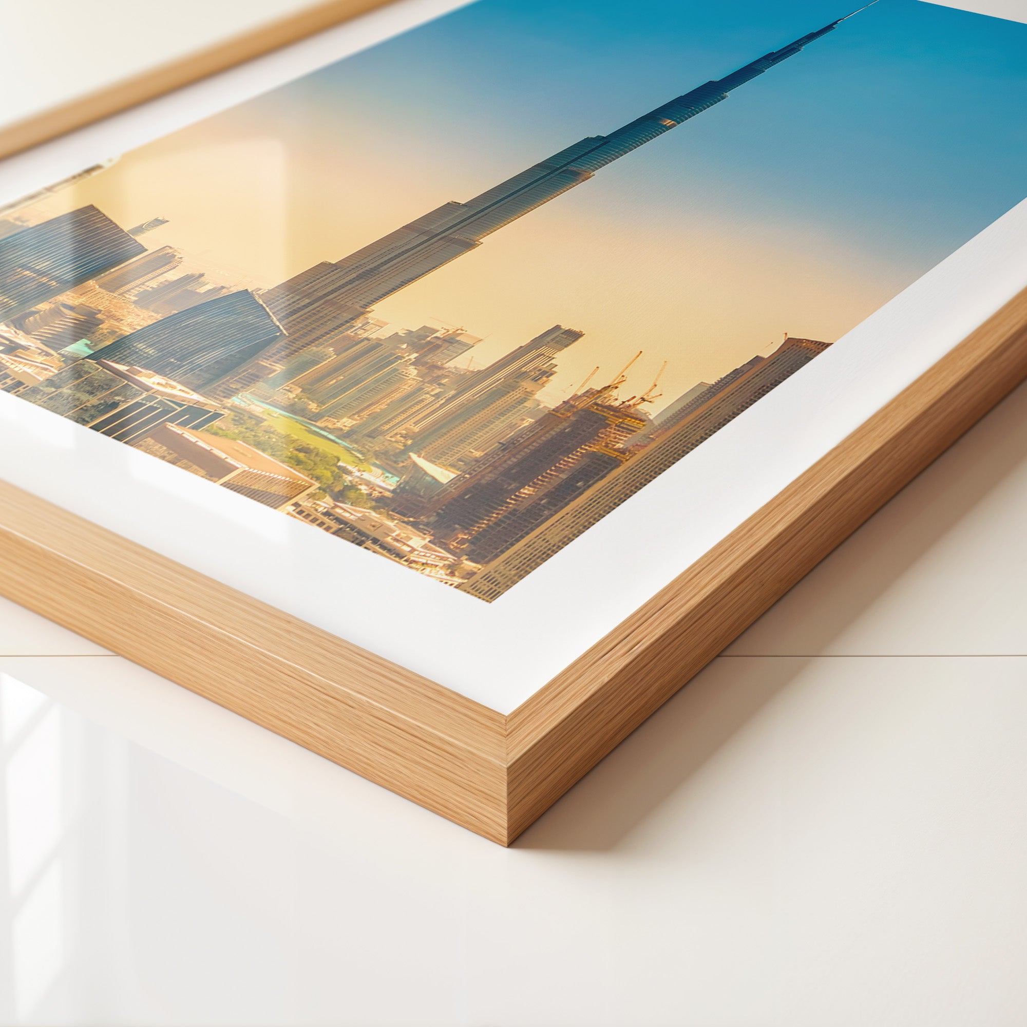 Burj Khalifa Skyline Pastellfarben