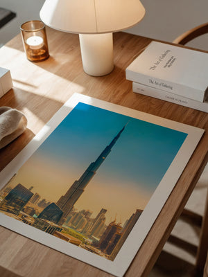 Burj Khalifa Skyline Pastellfarben