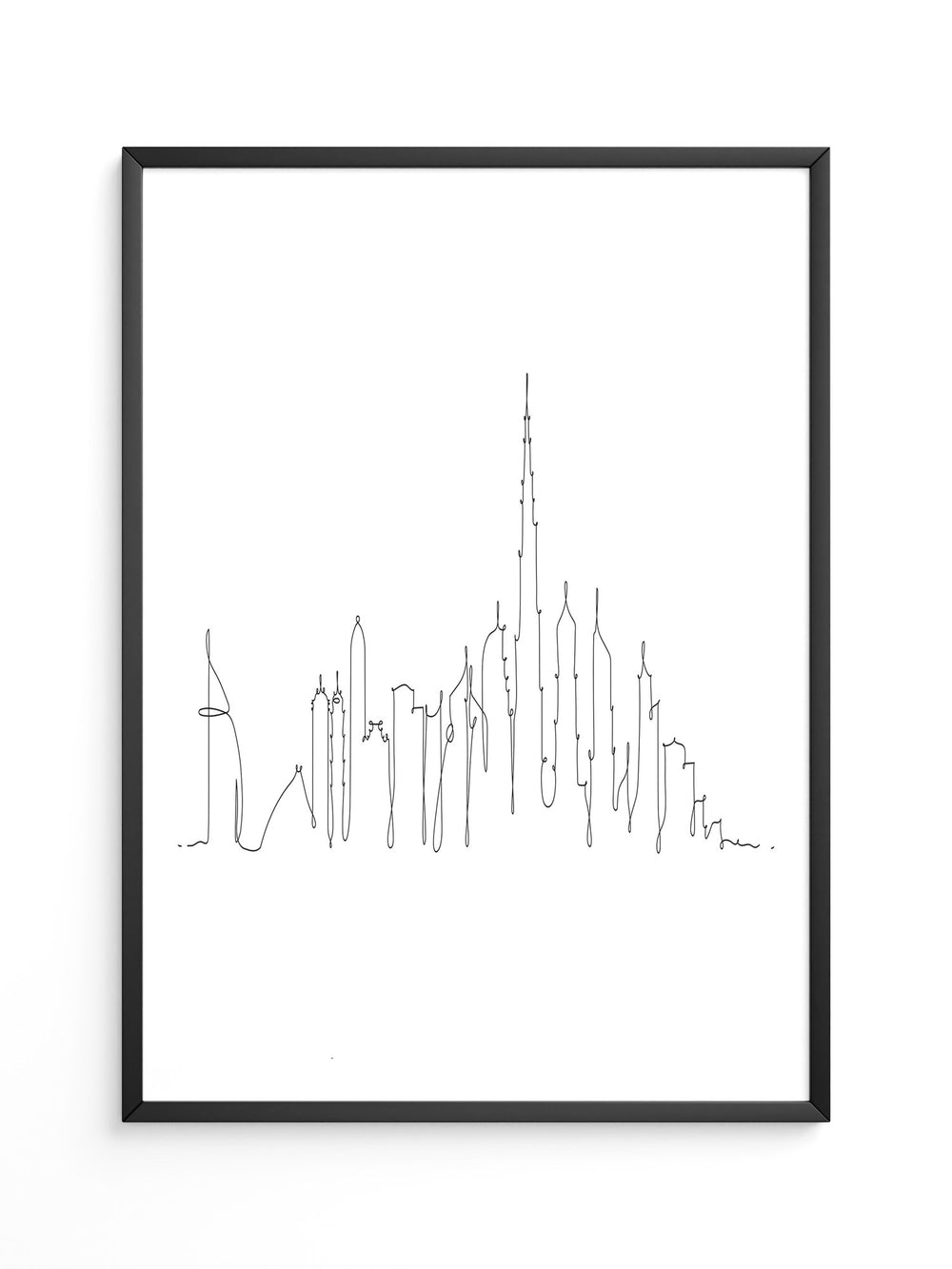 Skyline Kontur Linie