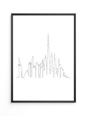 Skyline Kontur Linie