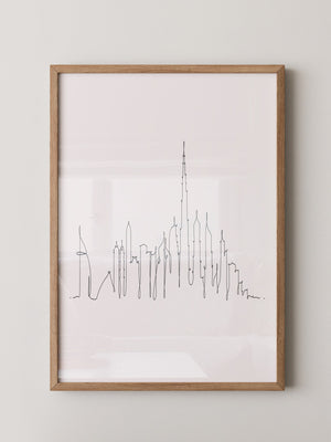 Skyline Kontur Linie
