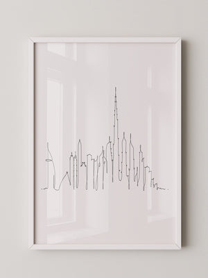 Skyline Kontur Linie