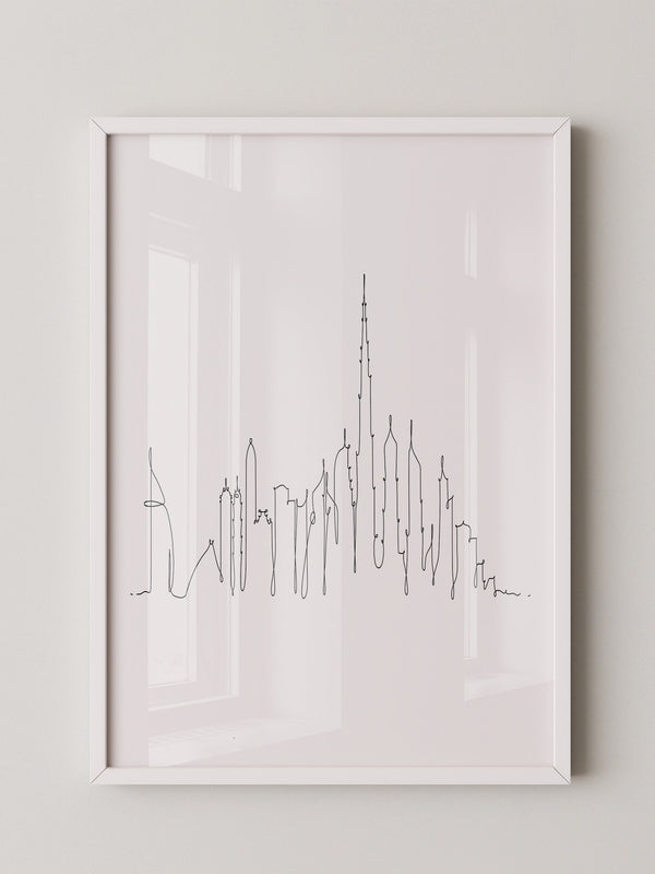 Skyline Kontur Linie