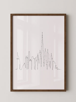 Skyline Kontur Linie