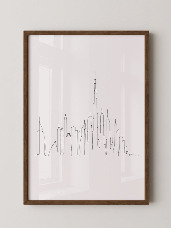 Skyline Kontur Linie