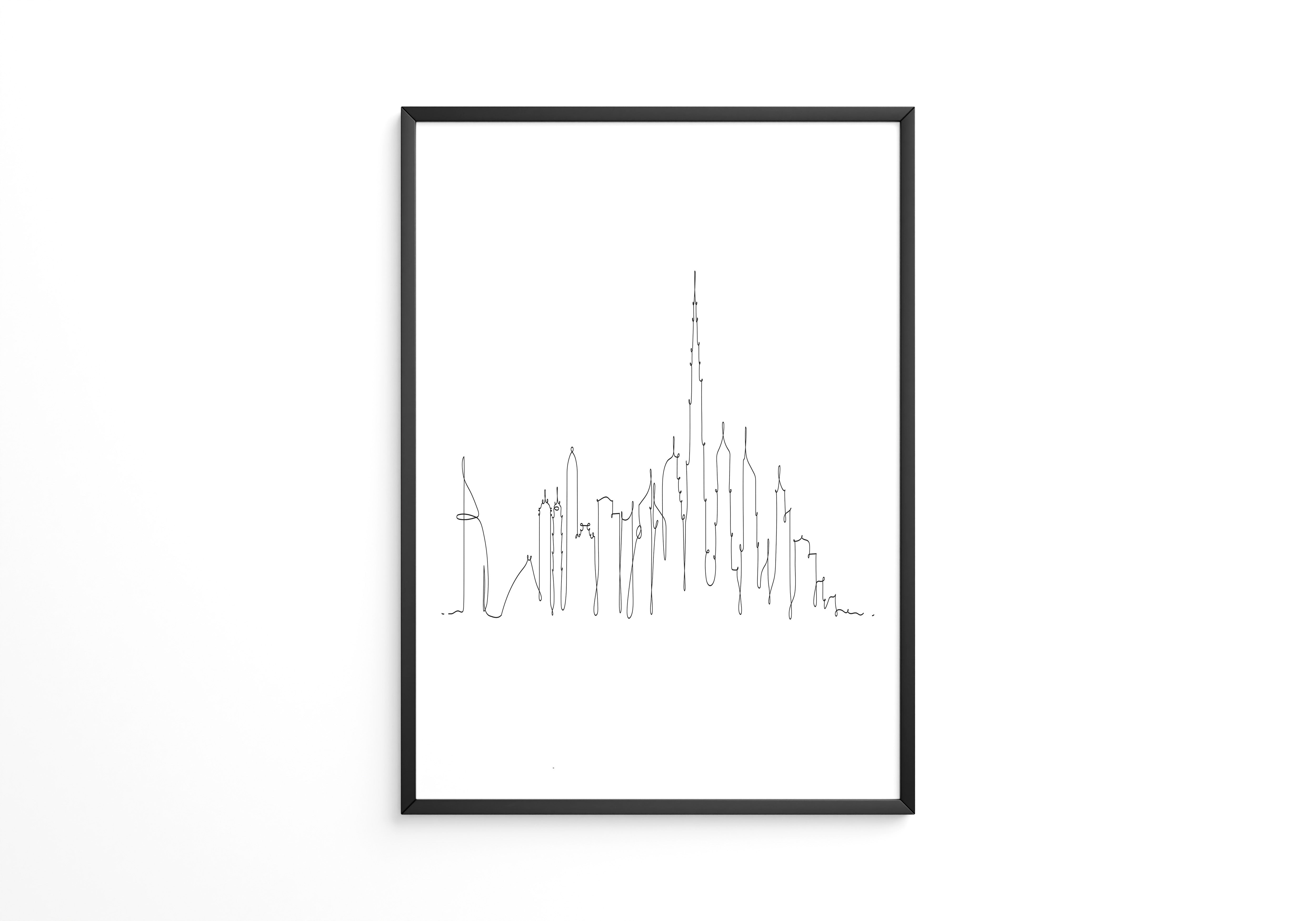 Skyline Kontur Linie