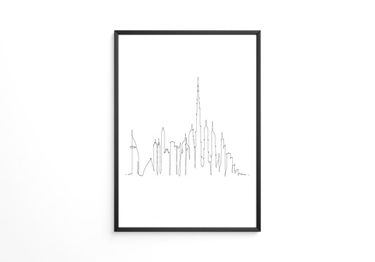 Skyline Kontur Linie