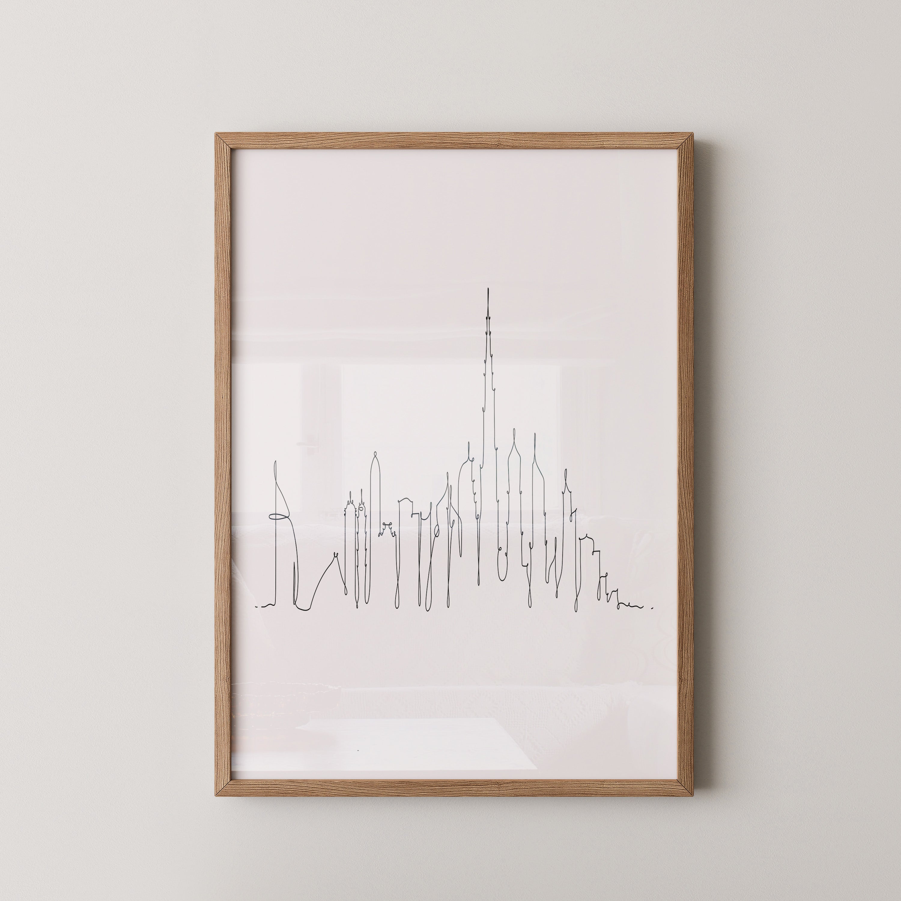 Skyline Kontur Linie