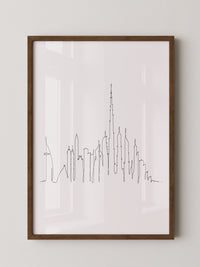 Skyline Kontur Linie