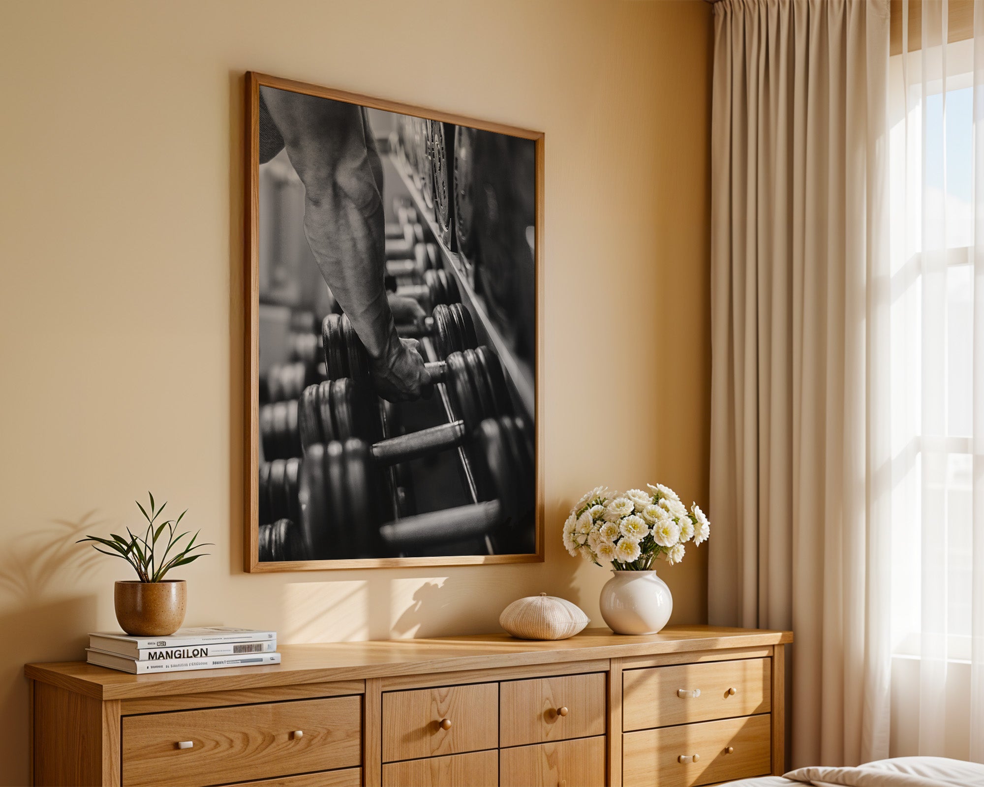 Hanteln Arm muskulös S/W