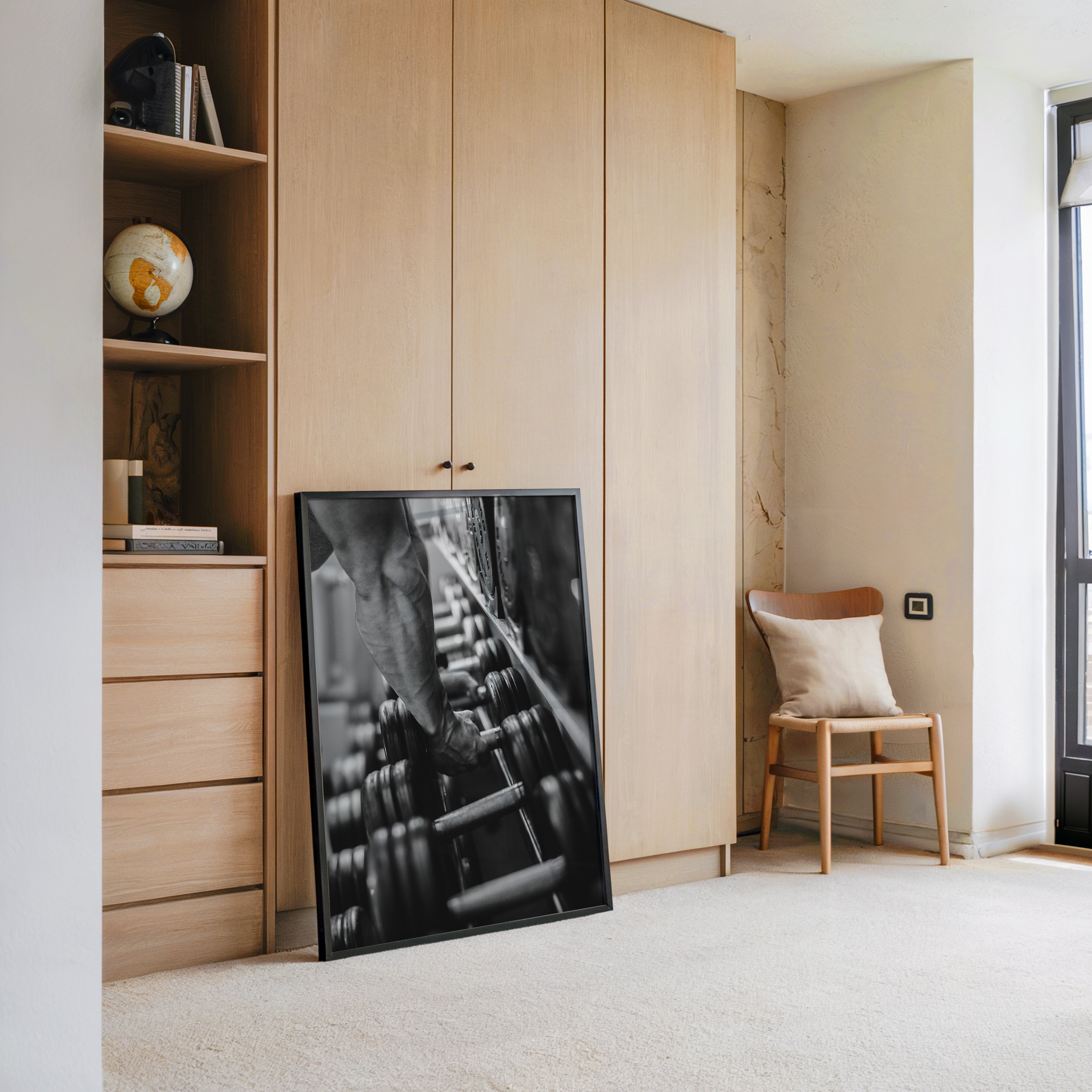 Hanteln Arm muskulös S/W