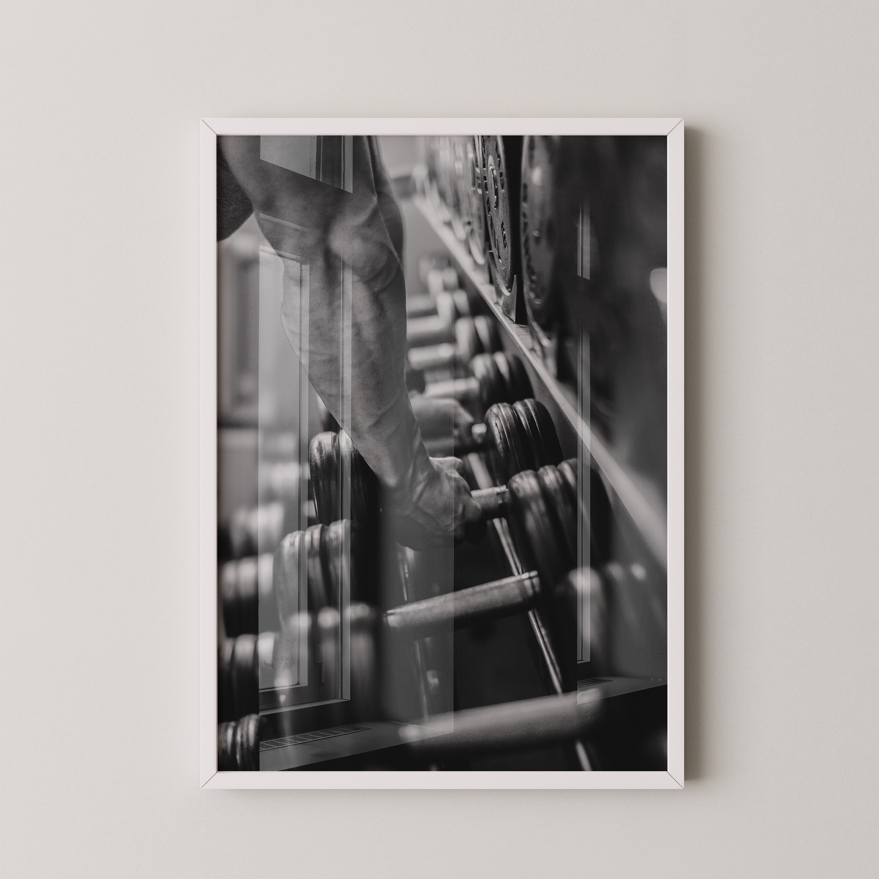 Hanteln Arm muskulös S/W