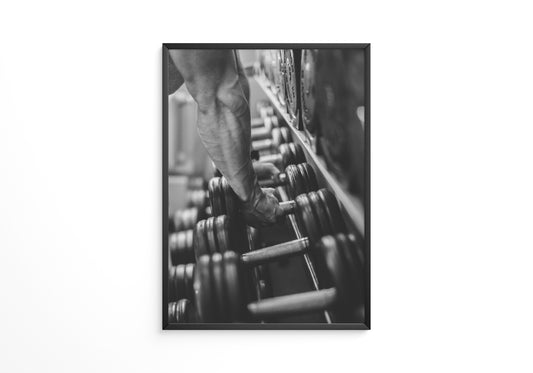 Hanteln Arm muskulös S/W