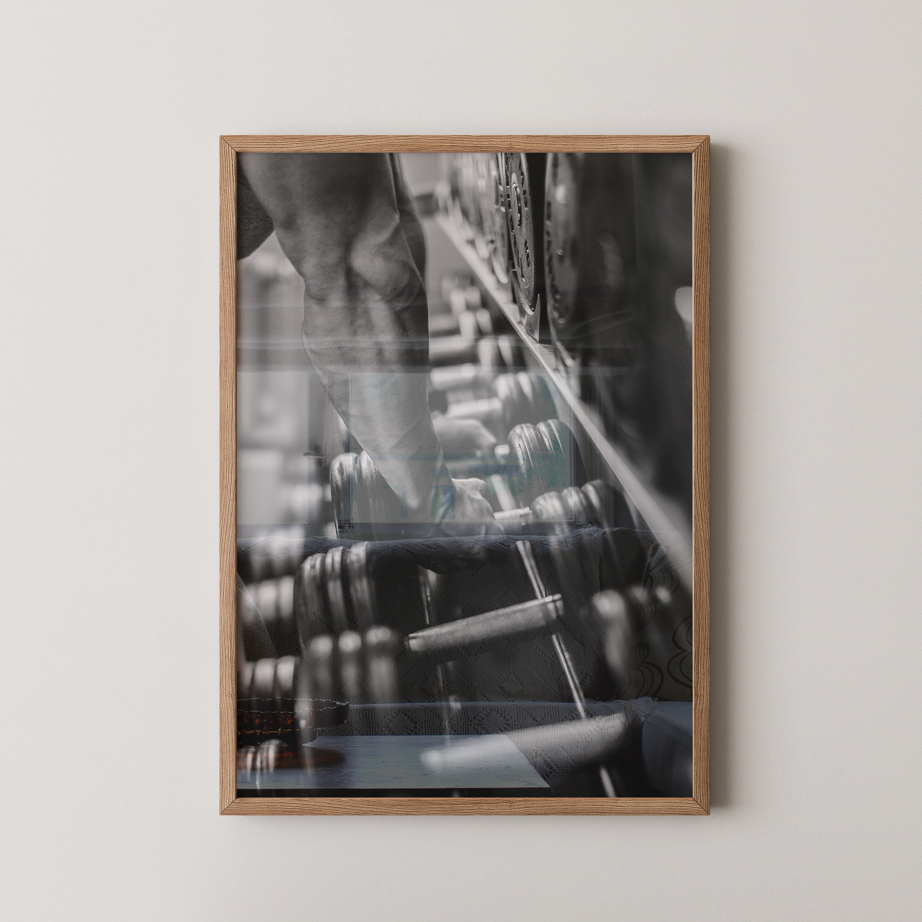 Hanteln Arm muskulös S/W