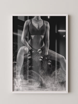 Fitness Lifestyle Schwarzweiß