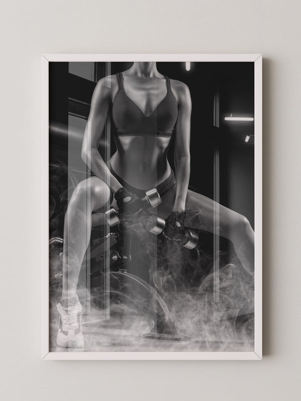 Fitness Lifestyle Schwarzweiß