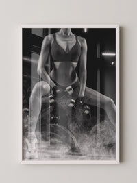 Fitness Lifestyle Schwarzweiß