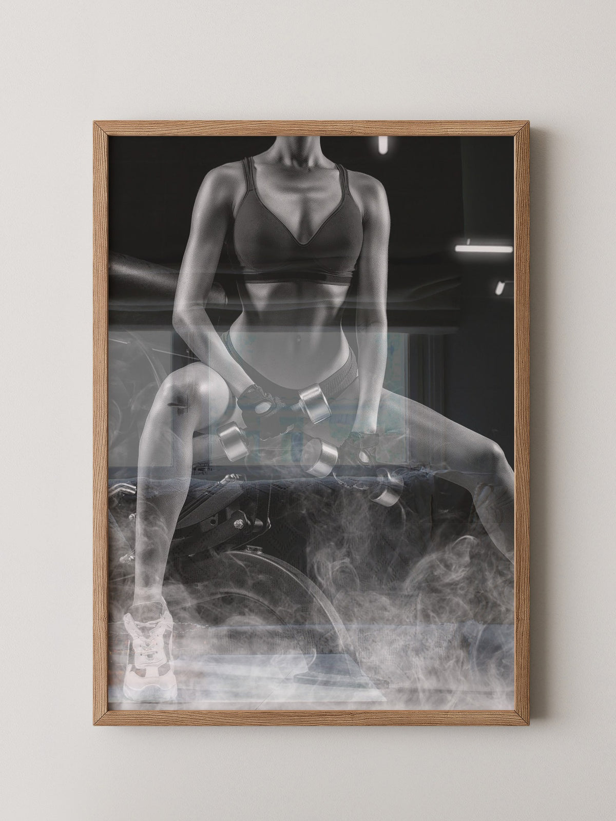 Fitness Lifestyle Schwarzweiß