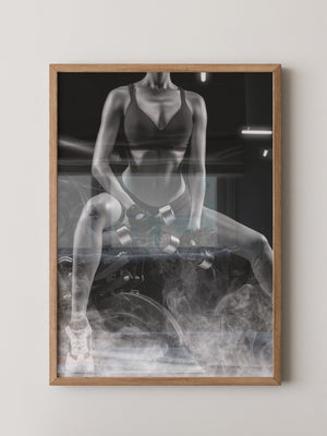 Fitness Lifestyle Schwarzweiß