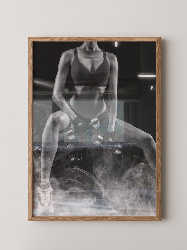Fitness Lifestyle Schwarzweiß