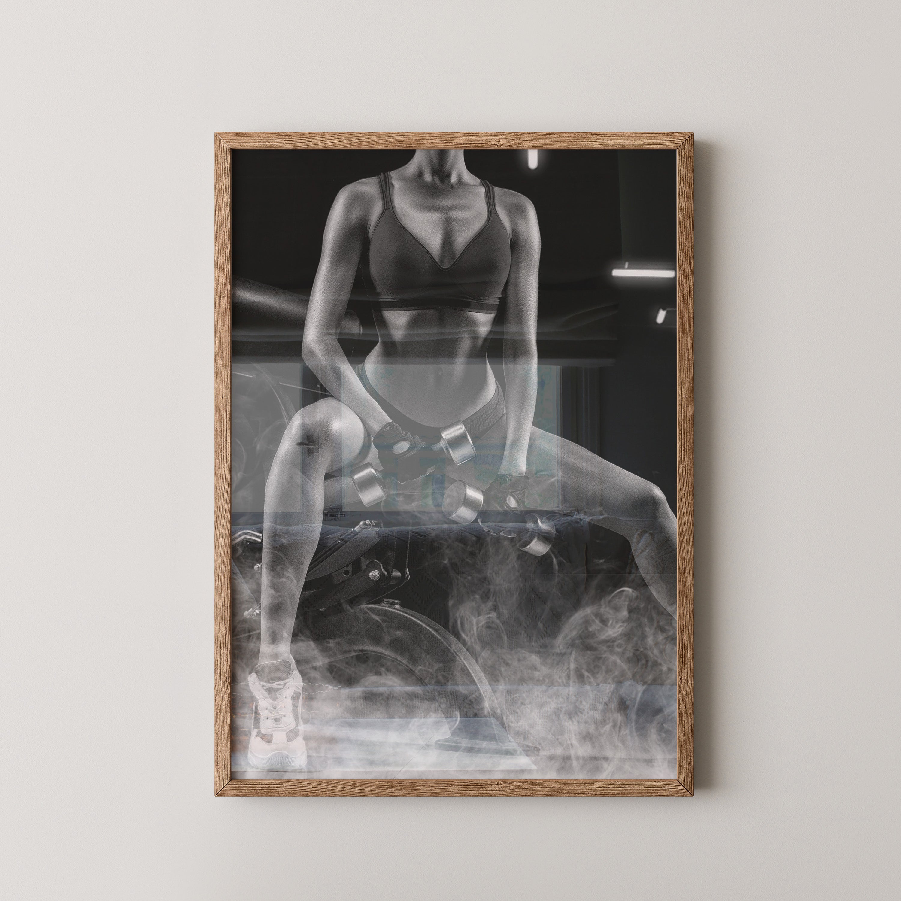 Fitness Lifestyle Schwarzweiß