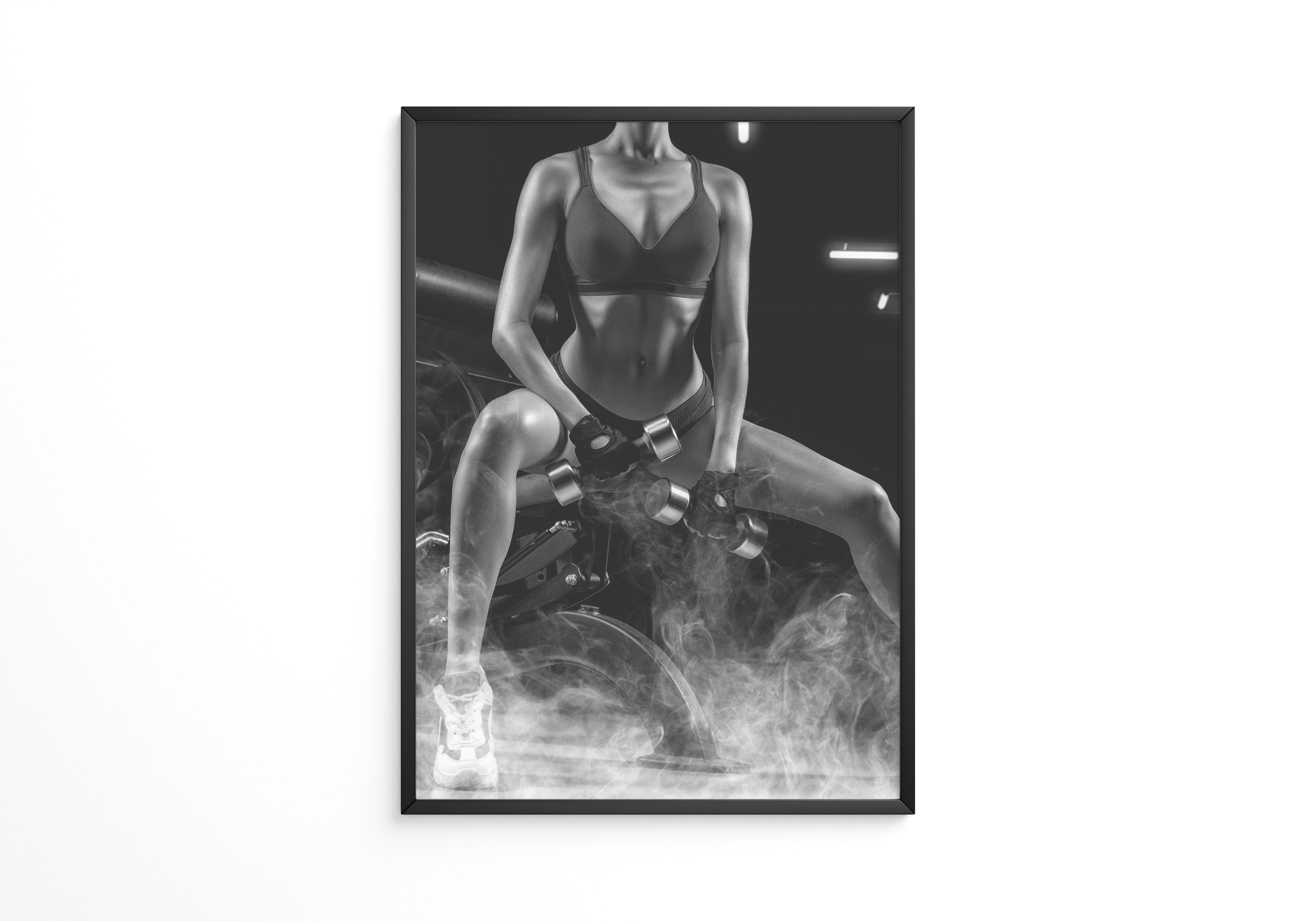 Fitness Lifestyle Schwarzweiß