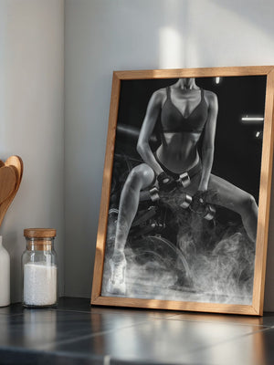 Fitness Lifestyle Schwarzweiß