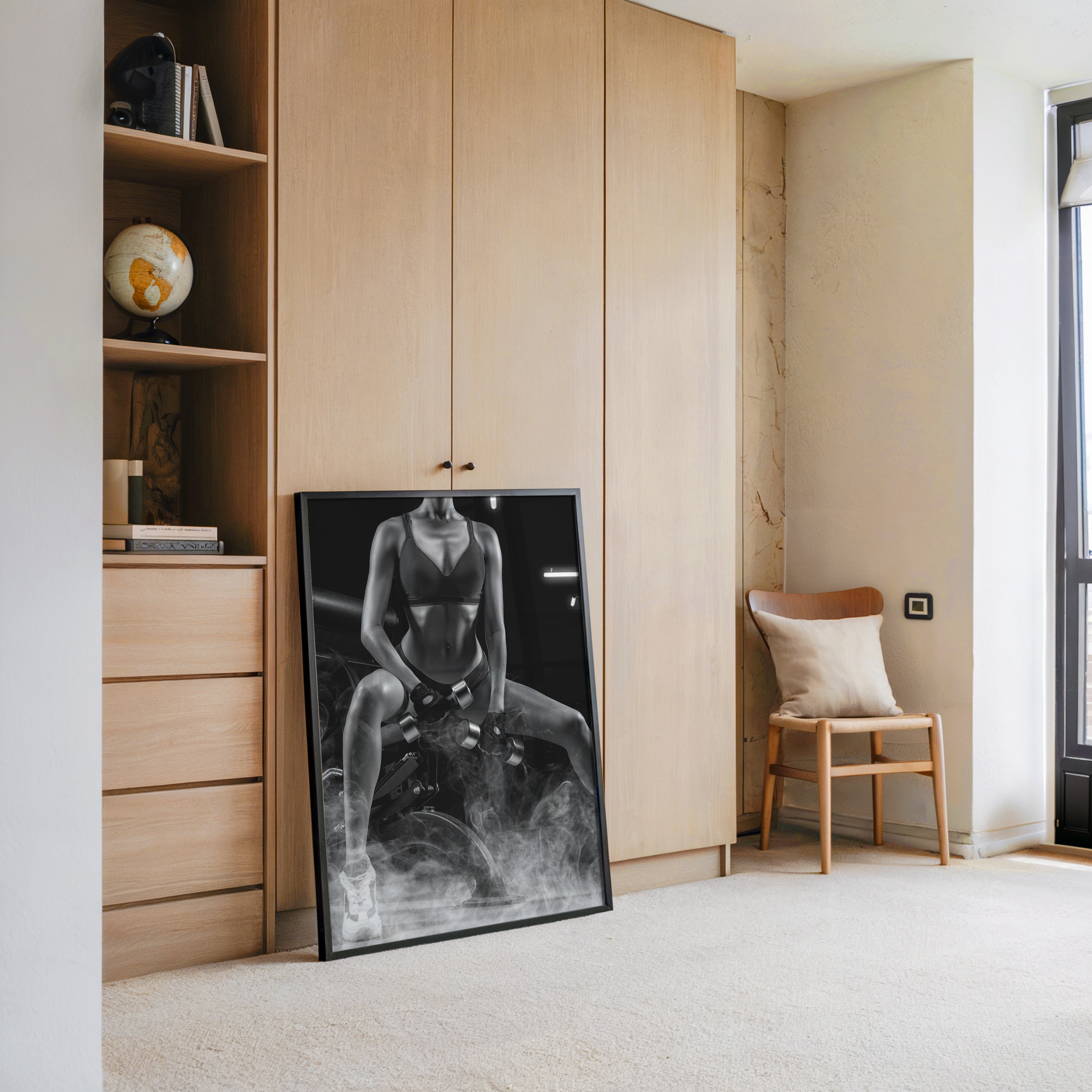 Fitness Lifestyle Schwarzweiß