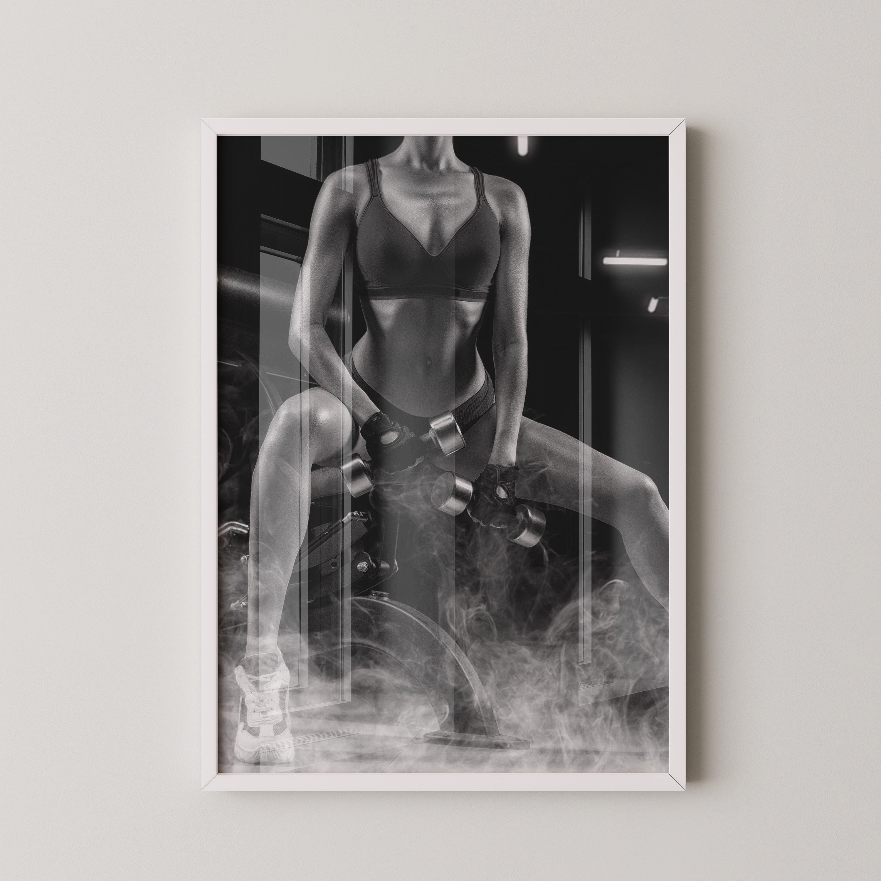 Fitness Lifestyle Schwarzweiß