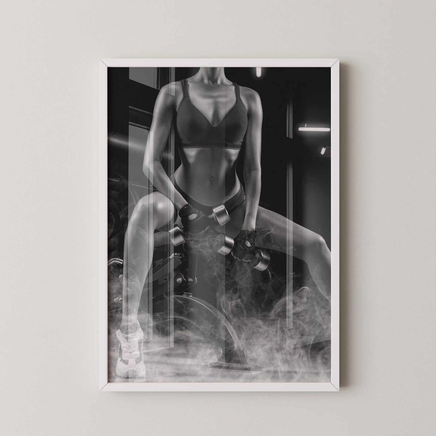 Fitness Lifestyle Schwarzweiß