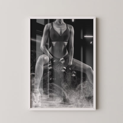 Fitness Lifestyle Schwarzweiß