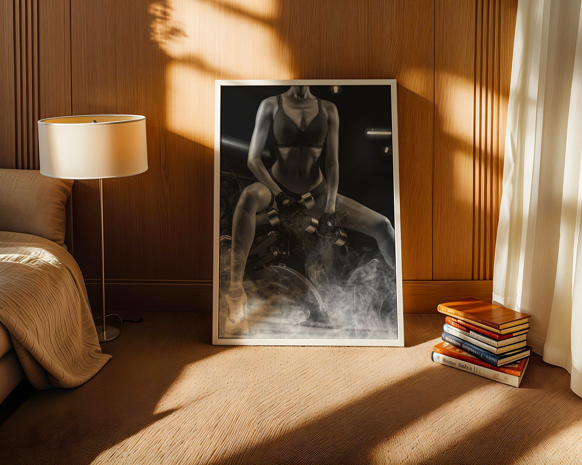 Fitness Lifestyle Schwarzweiß